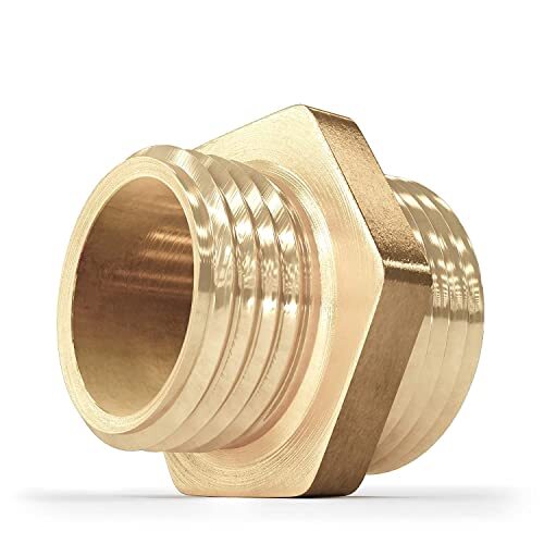 Pipe Fitting Adapter 1/2" Male x 3/4" Male Threaded Brass Nipple eBay