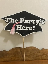 The Party's Here! Yard Sign 14.5" X 8.5" Amscan Inc