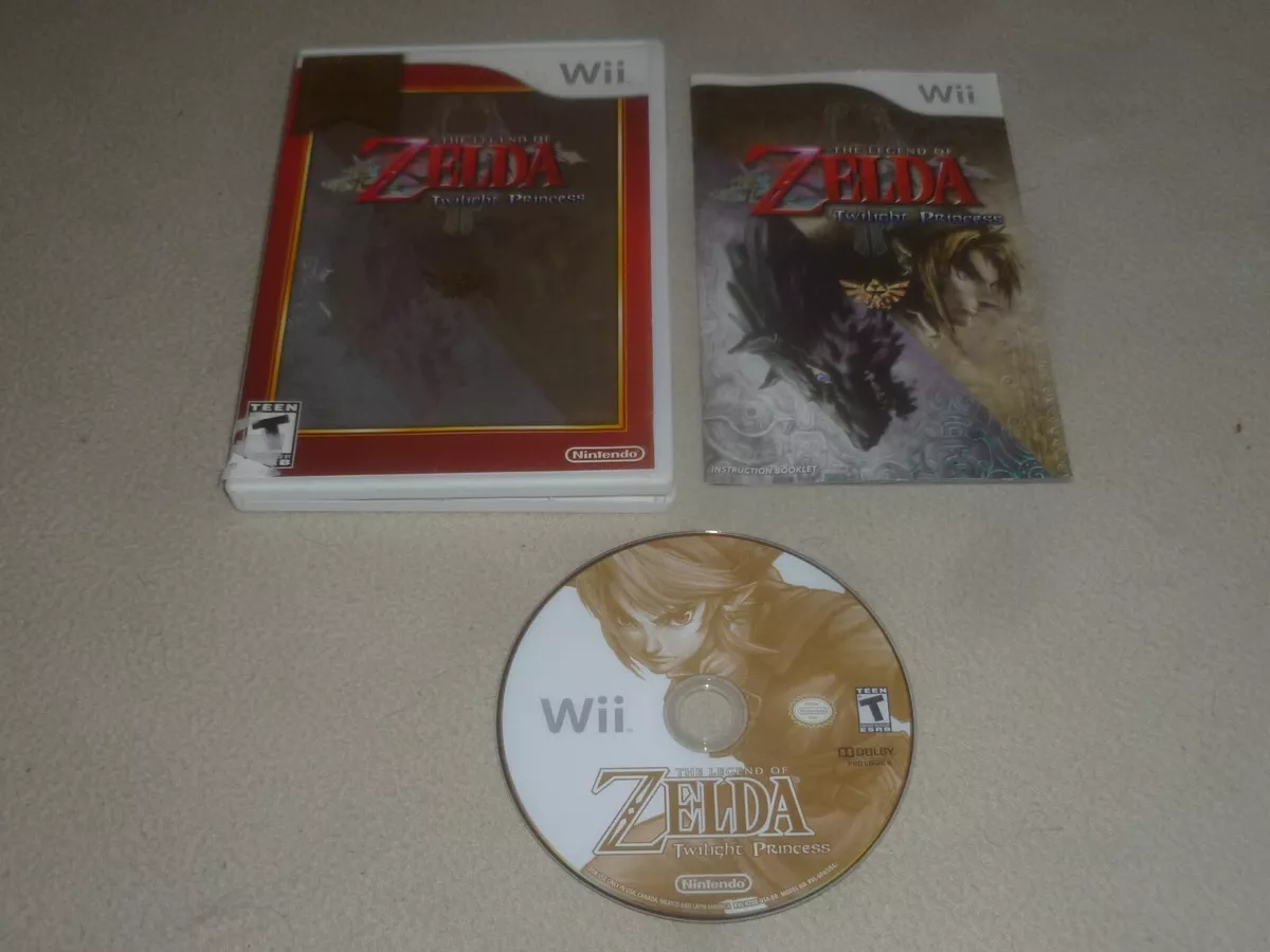 Nintendo Selects Wii U Zelda Twilight Princess Case, Manual and