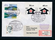 58740) Reco-Brf mit RZ 8820 Gunzenhausen 1 r, SST Sammlertr.ORDEN des RK 1992