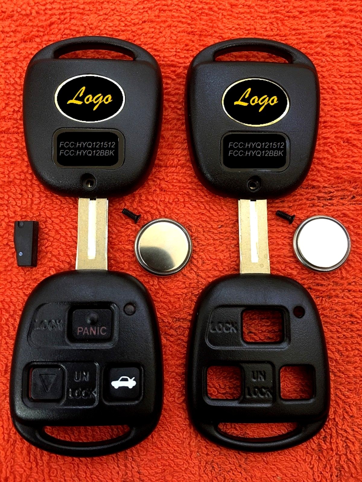 (Blade Cut) DIY 3B REMOTE FOB KEY EASY PROGRAM KEYS for Lexus w/4D CHIP