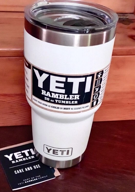 YETI Rambler 30oz Tumbler w/MagSlider Lid-White