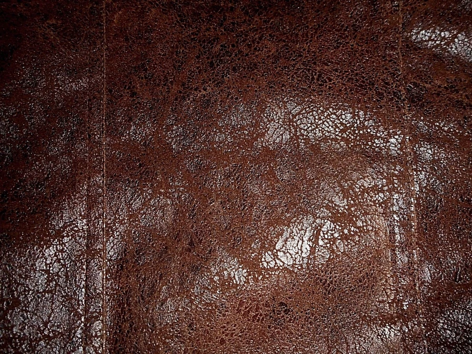 Nuevo Blazer, Comerciantes de Bambú, Vegano-Imitación-Envejecido-Cuero Forrado Marrón Suave M Foto 4 de 4