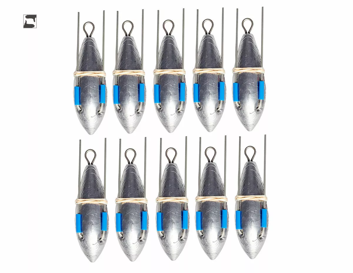 10 x 3oz 4oz 5oz 6oz 7oz GRIP BREAKAWAY SEA FISHING WEIGHTS UK HOOKS DCA  BULK