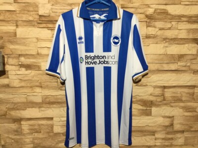 BRIGHTON HOVE ALBION 2011 2013 Home Football Shirt Soccer Jersey Errea Sz 3XL