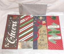 THE JOY TREE Bottle Gift Bags and Tissue - Set of 4 Holiday Bags W/ Tissue