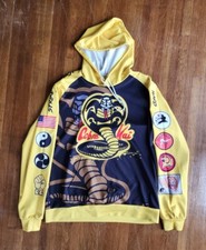 The Karate Kid Cobra Kai Hoodie Cosplay Sweatshirt sz XL