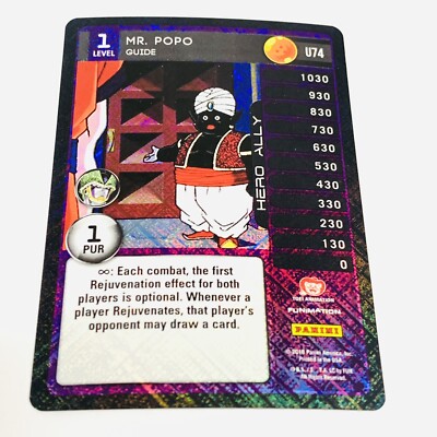 DBZ Dragon Ball Z TCG Panini Perfection U74 Mr. Popo Guide Holo