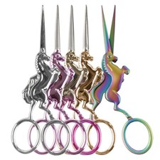 JubileeYarn Unicorn Embroidery Craft Stainless Steel Scissors - 1, 3, 10 sets