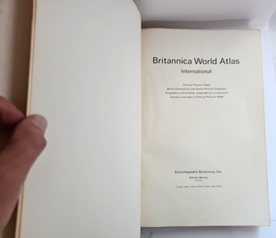 Britannica World Atlas International Hardcover 1966 | eBay