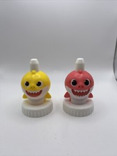 Good 2 Grow Baby Shark Spouts Bottle Toppers 2pc Lot Shark