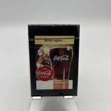 Vintage Hello Again Coca Cola Plastic Coated Playing Cards-Free Ship