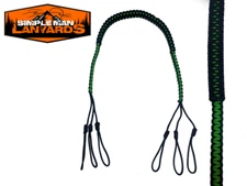 Paracord Game Tote/ Duck tote  Carrier Strap Black and neon green