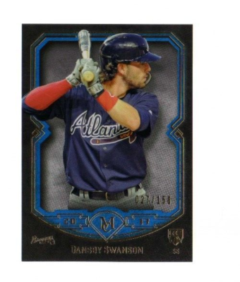 2017 Topps Museum Collection - Dansby Swanson #91 Sapphire Blue