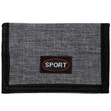 Herren Geldbeutel Brieftasche mit Schlüsselring Ring Geldbörse Stoff Portmonee