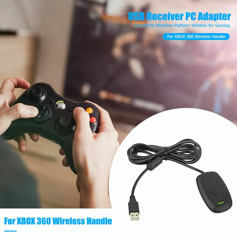 Console d'adaptateur de contrôleur de Jeu sans Fil pour récepteur PC pour  Microsoft Xbox 360