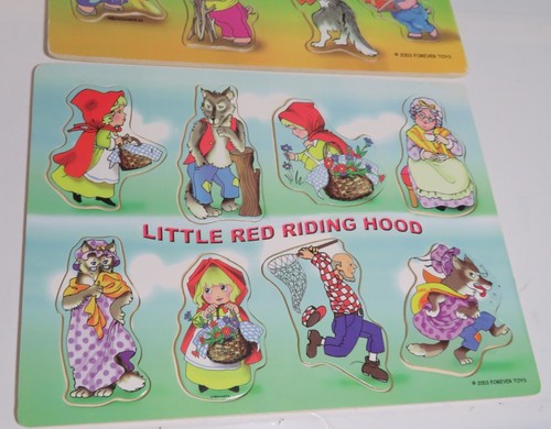 Forever Toys Puzzles Lot 2 Puzzles Three Little Pigs & Little Red Riding Hood 03 - Picture 3 of 11
