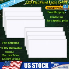 LED Panel Light 2x4FT,75W Recessed Edge-Lit Drop Ceiling Troffer LED Flat Lights