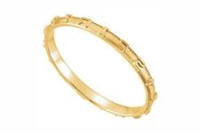 14K Yellow Gold Come Holy Spirit Ring Holiday Sale