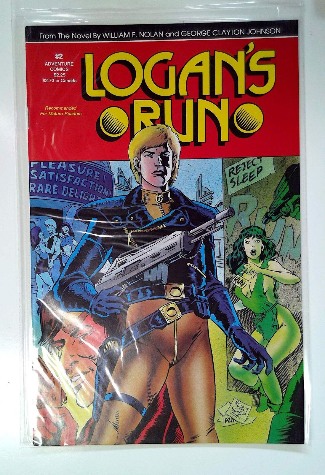 Logan's Run #2 Adventure Publications (1990) NM 1st Print Comic Book