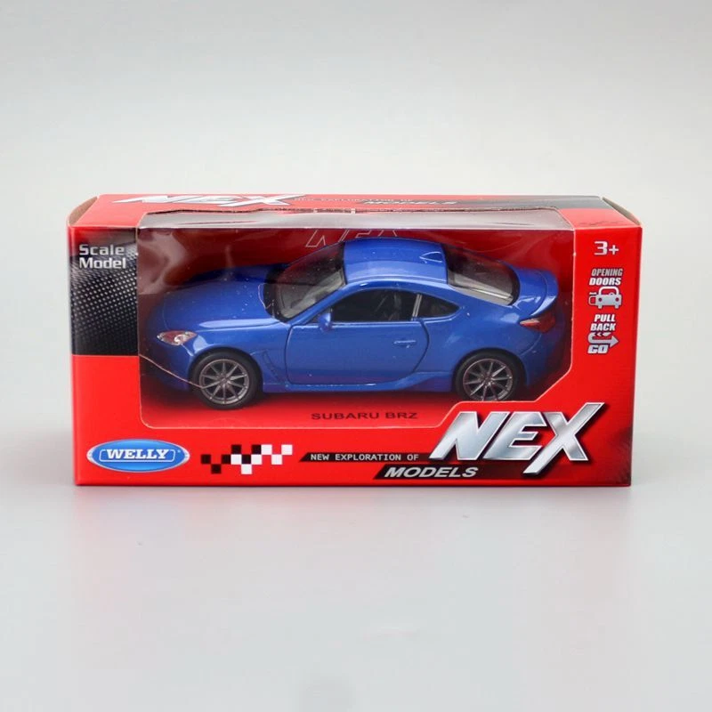 1:32 Diecast Subaru BRZ Sports Car Metal Car Model Toy Pull Back Door Open Gift - Image 2 of 4