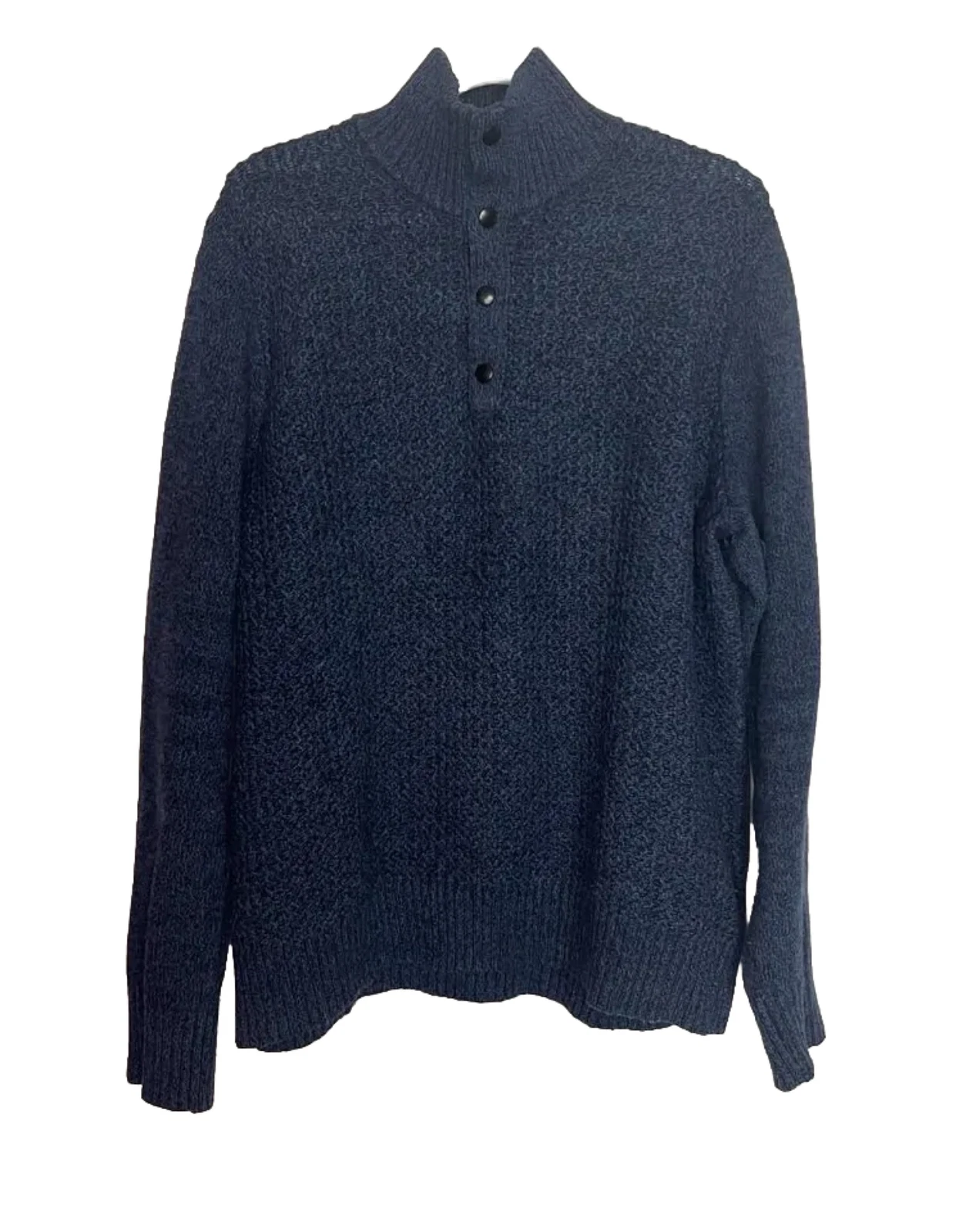 BANANA REPUBLIC ITALIAN YARN MERINO WOOL Blend Mock Neck 1/4 Snap Pullover LARGE
Opens in a new wind