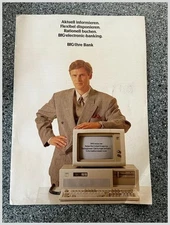 BfG Bank Electronic Banking Brochure - IBM Computer - Germany 1980s - Paper