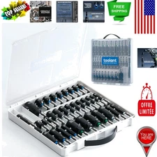 Complete 34-Piece Nut Driver Set with Magnetic Bits & Tough Storage Case