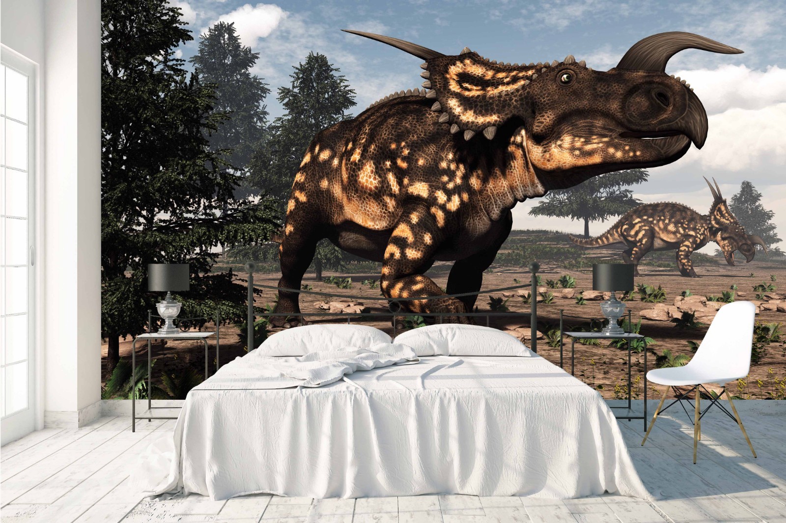3D Forest Dinosaurs Illustration Wall Murals Wallpaper Murals Wall Sticker 10