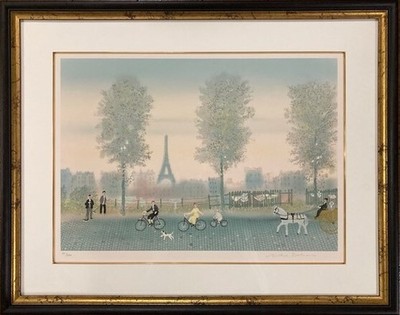 [Special price]   Michel Delacroix   Original lithograph [lithography] 1991