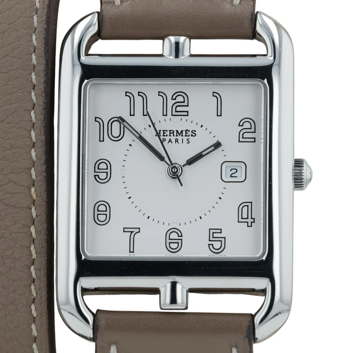 HERMÈS Silver Case Wristwatches for sale | eBay display picture 3
