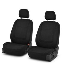 Car Seat Covers in Cloth for Low Back Car Seats with Removable Front Set Black