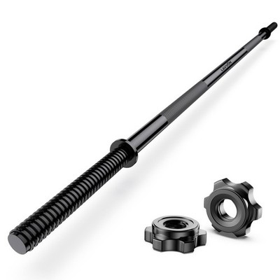 55'' Weight Lifting Bar, 1'' Standard Straight Barbell Bars for Weight lifting,...