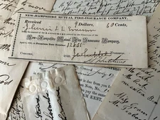 EPHEMERA LOT IN ENGLISH - Collection of Documents, Letters, Papers, Manuscripts