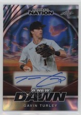2025 Leaf Baseball Nation New Dawn Silver Lava /15 Gavin Turley Auto 09ou