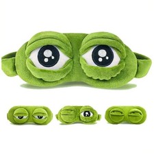 Funny 3D Frog Cute Sleeping Eye Mask Blindfold Travel Sleep Masks Soft Eye Cover