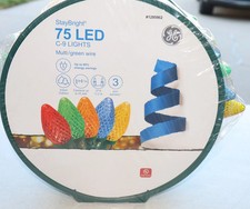 75 Count Multi Color C9 LED Holiday Lights Christmas New