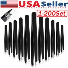 Eyebrow Tweezers Eyebrow Clip 4Piece Hair Beauty Pluckers Stainless Steel