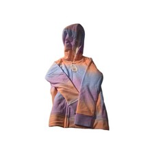 Size: L 10-12 Wonder Nation Hoodie Kid Tough Lined Zp Hoodie Multi Rainbow