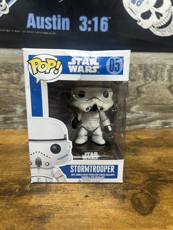 Funko pop: Star Wars stormtrooper #05 series 1 First Edition (large Letters)