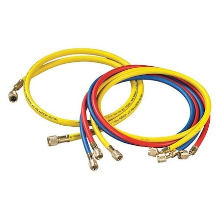 Yellow Jacket 21990 Manifold Hose Set,60 In