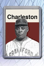 Oscar Charleston Signed Baseball Art Card 5/10