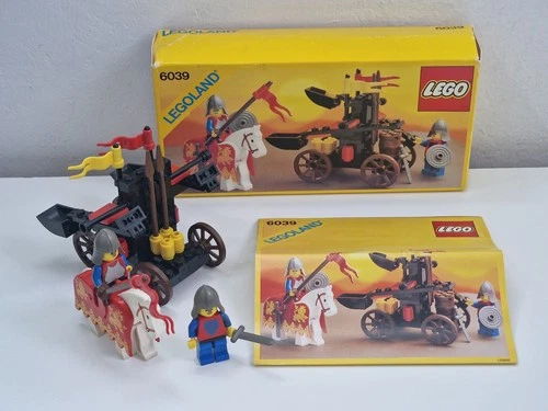 Lego Vintage Set Legoland Castle 6039 Twin Arm Launcher, with box n instructions