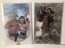 The Rocketeer One-Shot 2023 X 2 NM+ Adam Hughes/Gabriel Rodriquez Virgin Variant