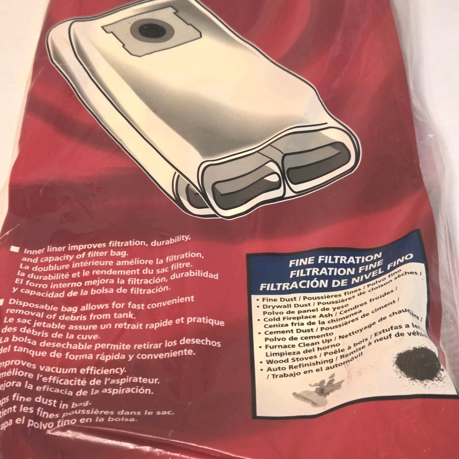 Shop-Vac Type J Paper Filter Bags for 15-22 Gallon Vacuums  90673 Pack Of 2