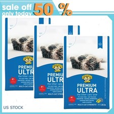  3 pack Dr. Elsey's Premium Ultra Unscented Clumping Clay Cat Litter 35 lb. Bag