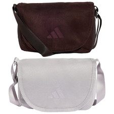 adidas Soft Lux Cross Body Bag Unisex Brown Grey New