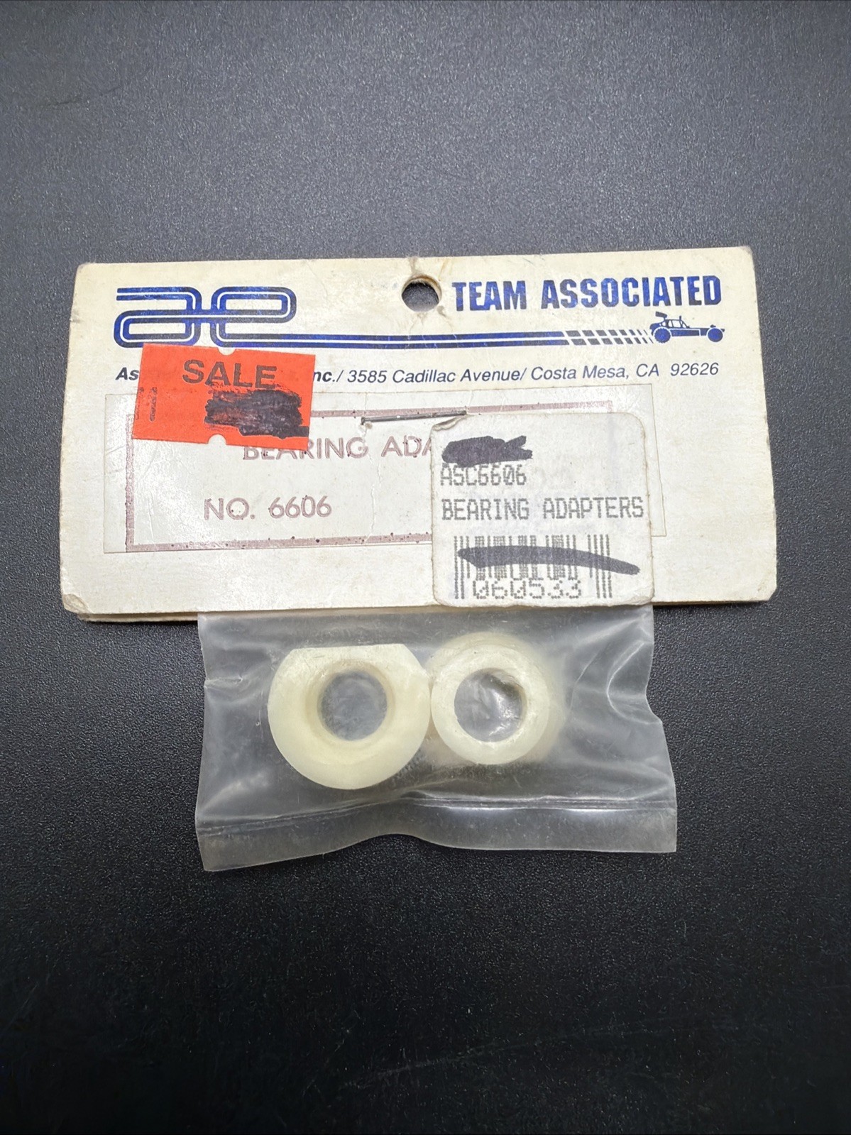 Vintage Team Associated 6606 Axle Bearing Adapter 6 Gear Transmission RC10