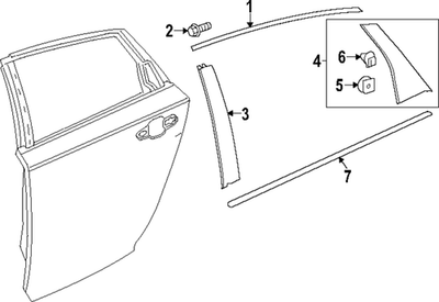 #ad #ad Genuine Honda Belt Molding 72950 30A A01 $115.47