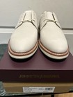 JOHNSTON & MURPHY Upton White tumbled nubuck Derby with Brown Welt — photo 2